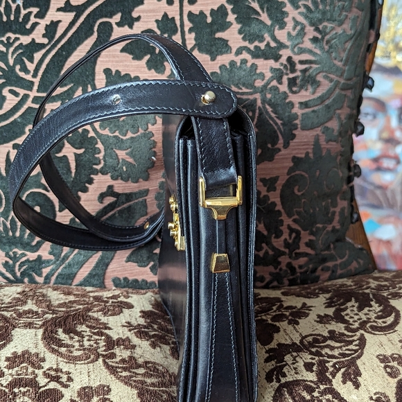 💯AUTH✨💎BALLY💎✨💎VINTAGE LOCK FLAPBAG - Picture 11 of 17